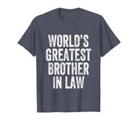 World's Greatest Brother in Law T-Shirt, Men, Heather Blue, Small