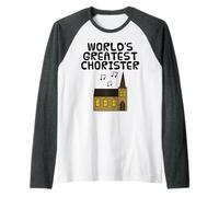 World's Greatest Chorister, Church Singer Choir Musician Raglan Baseball Tee