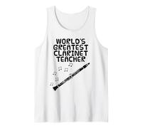World's Greatest Clarinet Teacher, Woodwind Musician Tank Top