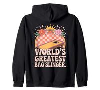 World's Greatest Cornhole Bag Slinger Zip Hoodie
