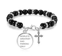 World's Greatest Dad Father's Festival Quote Beaded Bracelet Boho Jewelry