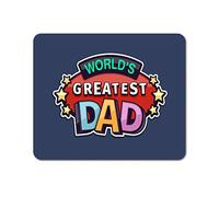 World's Greatest Dad Mouse Mat Pad - Father's Day Daddy Fun Gift Computer #8694