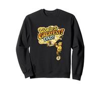World's Greatest Dad Retro Bear On Unicycle With Megaphone Sweatshirt