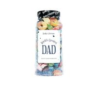 World's Greatest Dad Sweet Jar - Fathers Day Sweets - Birthday & Christmas Original Retro Pick n Mix 600g, By Bentley & Ackerman Sweet Shop.