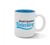 World's Greatest Detective, Best Ever, Number one Detective, Birthday, Fathers Day Gift idea, Blue Mug, Cup