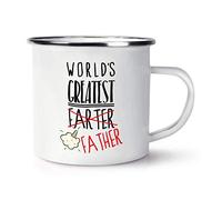World's Greatest Farter Father Retro Enamel Mug Cup