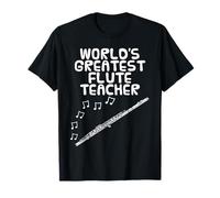 World's Greatest Flute Teacher, Flutist Woodwind Musician T-Shirt