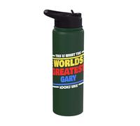 World's Greatest Gary Saying Funny Gary Name Stainless Steel Insulated Water Bottle