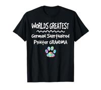 Worlds Greatest German Short Hair Pointer Grandma Dog Paw T-Shirt