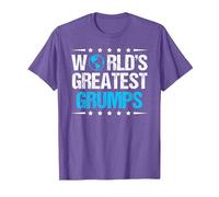 World's Greatest Grumps T-Shirt, Men, Purple Heather, XX-Large