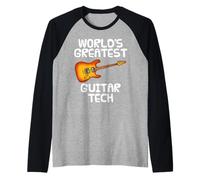 World's Greatest Guitar Tech, Guitarist Musician Funny Raglan Baseball Tee