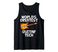 World's Greatest Guitar Tech, Guitarist Musician Funny Tank Top
