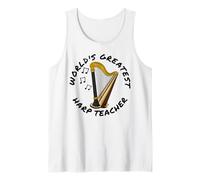 World's Greatest Harp Teacher, Harpist Musician Orchestra Tank Top