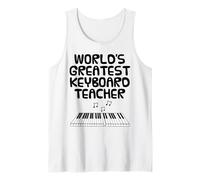 World's Greatest Keyboard Teacher, Pianist Musician Funny Tank Top