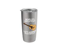 World's Greatest Left Handed Guitarist, Acoustic Guitar Stainless Steel Insulated Tumbler