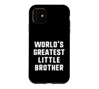 World's Greatest Little Brother Funny Family Case for iPhone 11