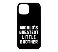 World's Greatest Little Brother Funny Family Case for iPhone 15