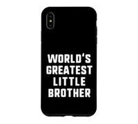World's Greatest Little Brother Funny Family Case for iPhone XS Max