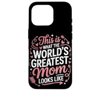 World's Greatest Mom Typography Cute Hearts Arrows Mama Case for iPhone 16 Pro