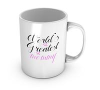World's Greatest Mommy 2 Drinkware Unique Cups Ceramic Mug for Milk Office Cappuccino 330Ml