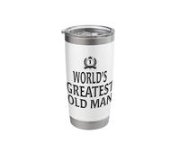 World's Greatest Old Man Cool Coffee Cup for Dad from Kids Stainless Steel Insulated Tumbler