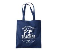 World's Greatest PE Teacher Tote Shopping Bag 10 Litres Capacity 42 x 38cm