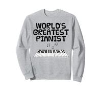 World's Greatest Pianist, Piano Player Music Teacher Funny Sweatshirt