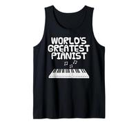 World's Greatest Pianist, Piano Player Music Teacher Funny Tank Top