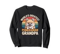 World's Greatest Pomeranian Grandpa Funny Pom Dog Lover Sweatshirt