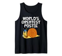 World's Greatest Postie, Mail Man Postal Worker Snail Funny Tank Top