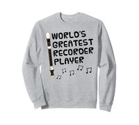 World's Greatest Recorder Player, Woodwind Teacher Musician Sweatshirt