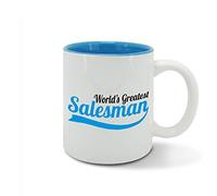 World's Greatest Salesman, Best Ever, Number one Salesman, Birthday, Fathers Day Gift idea, Blue Mug, Cup