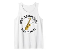World's Greatest Sax Player, Saxophone Teacher Saxophonist Tank Top