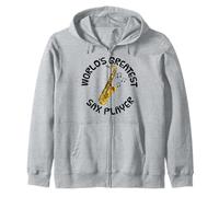 World's Greatest Sax Player, Saxophone Teacher Saxophonist Zip Hoodie