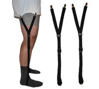 World's Greatest Shirt Stays for Men - Stirrup Shirt Stay - Veteran Owned | American Made, Black