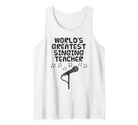 World's Greatest Singing Teacher, Singer Musician Tank Top