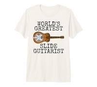 World's Greatest Slide Guitarist, Resonator Guitar Premium T-Shirt