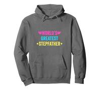 World's Greatest Stepfather Pullover Hoodie, Adult Unisex, Asphalt Grey, Medium