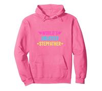 World's Greatest Stepfather Pullover Hoodie, Adult Unisex, Bright Pink, Small