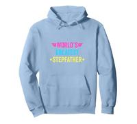 World's Greatest Stepfather Pullover Hoodie, Adult Unisex, Dusty Blue, X-Large