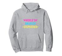 World's Greatest Stepfather Pullover Hoodie, Adult Unisex, Heather Grey, Medium