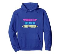 World's Greatest Stepfather Pullover Hoodie, Adult Unisex, Royal Blue, Small