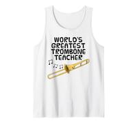 World's Greatest Trombone Teacher, Trombonist Brass Musician Tank Top