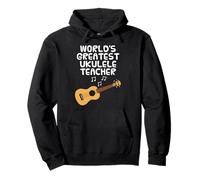 World's Greatest Ukulele Teacher, Ukulelist Musician Funny Pullover Hoodie