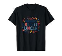 World's Greatest Uncle Fun Celebration Gift T-Shirt, Men, Black, 5XL