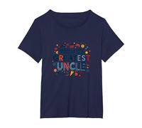 World's Greatest Uncle Fun Celebration Gift T-Shirt, Women's Plus, Navy, 4X