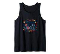 World's Greatest Uncle Fun Celebration Gift Tank Top, Men, Black, S