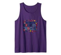 World's Greatest Uncle Fun Celebration Gift Tank Top, Men, Purple, M