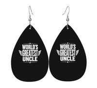 World'S Greatest Uncle Women Hook Earring Novelty Earring Anti-Oxidation Dangle Earrings For Party Vacation Multiple Piercings