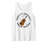 World's Greatest Violin Teacher, String Musician Orchestra Tank Top